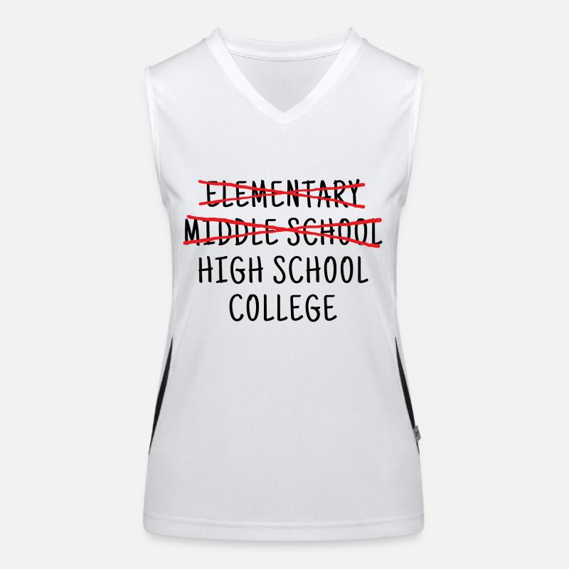 Elementary middle school high school college Women's Functional Contrast Tank Top