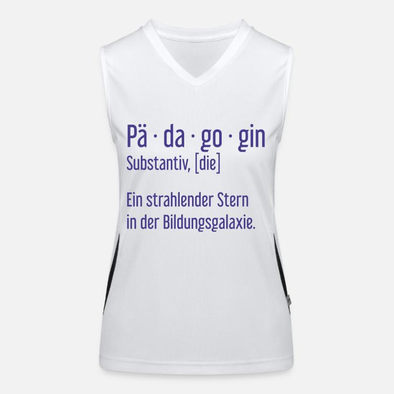 Pädagogin Pädagoginnen Schule Lehrerin Unterricht Funktionelles Kontrast-Tank Top für Frauen