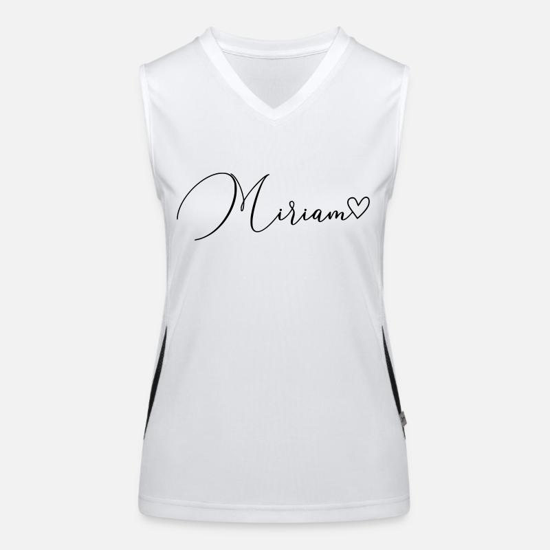 Miriam Name Vorname Mädchen Funktionelles Kontrast-Tank Top für Frauen