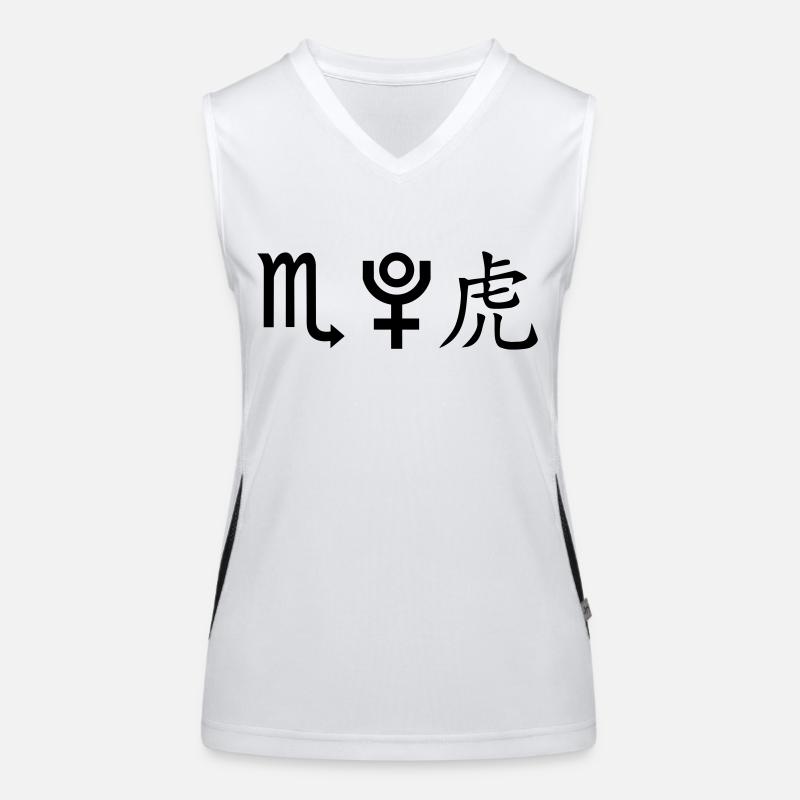 Scorpio Pluto Tiger Women's Functional Contrast Tank Top