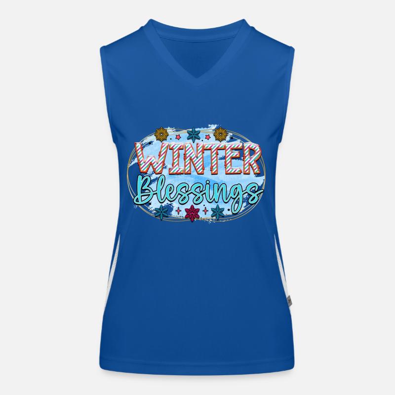 Winter blessings Women's Functional Contrast Tank Top