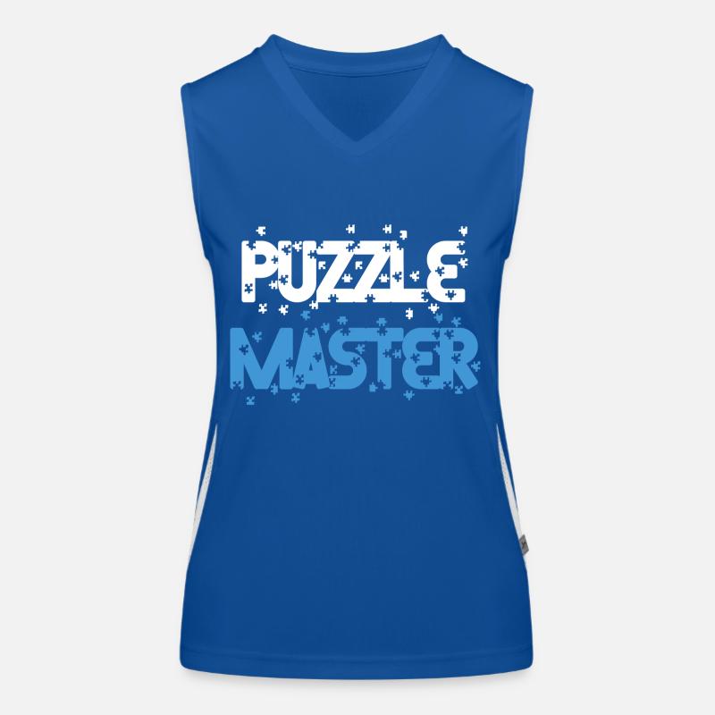 Puzzle Master Puzzles Game Puzzler Hobbyist Women's Functional Contrast Tank Top