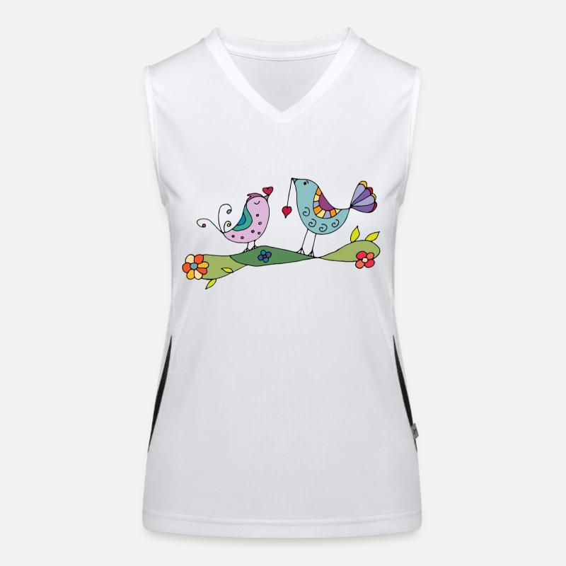 Birds Women's Functional Contrast Tank Top