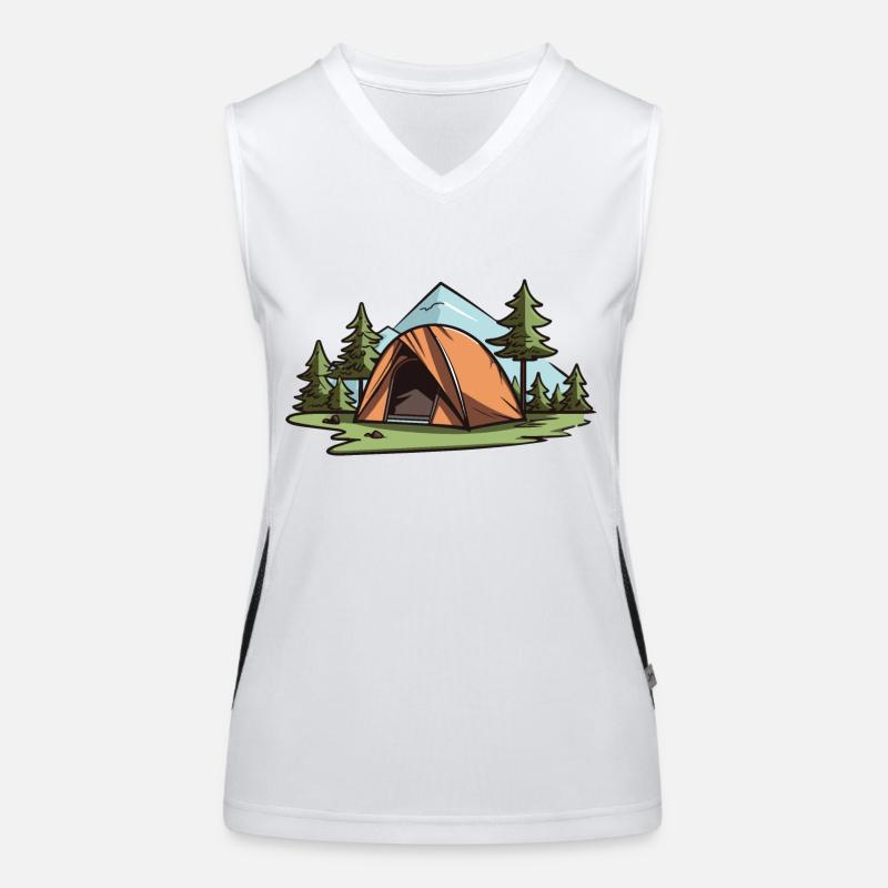 Tente de camping Camper Débardeur respirant contrasté Femme