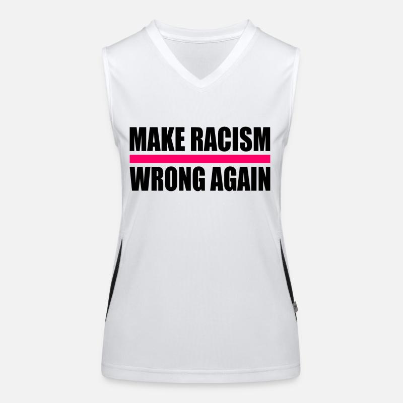 make racism wrong again Débardeur respirant contrasté Femme