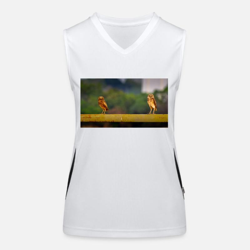 Cute owls Women's Functional Contrast Tank Top