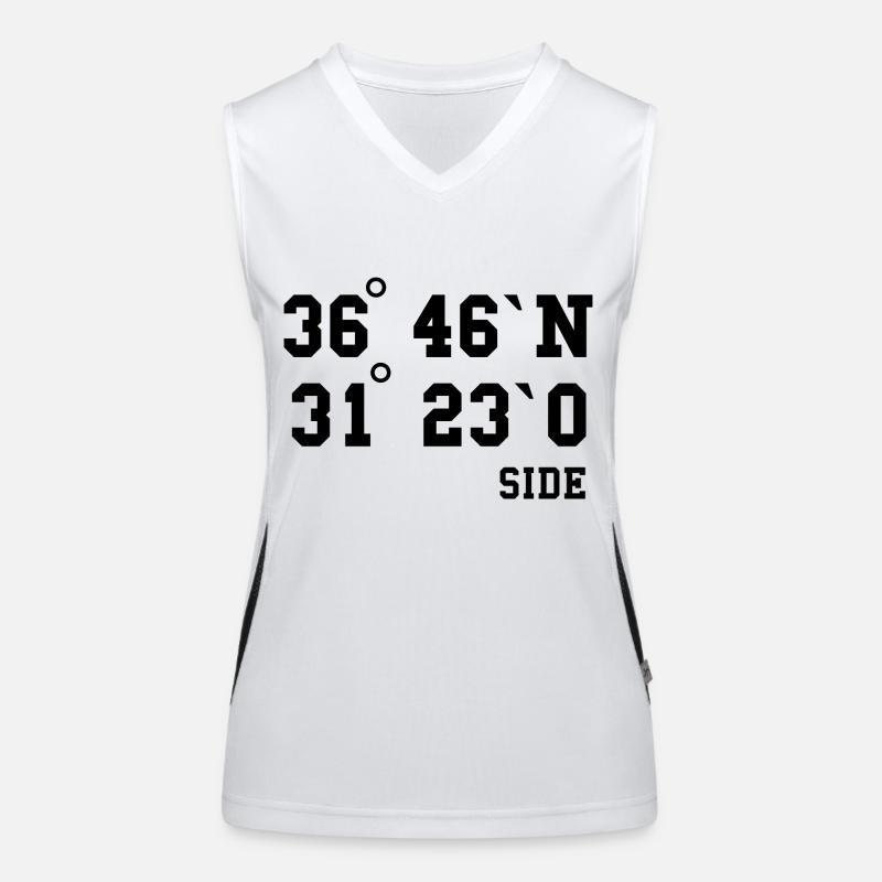 Side Coordinates Turkey Holiday Idea Women's Functional Contrast Tank Top