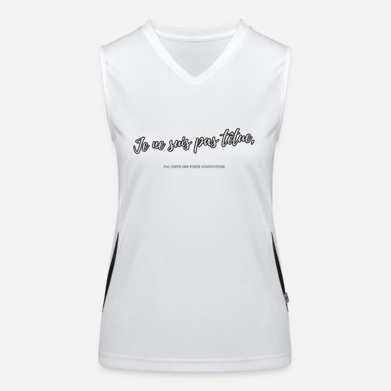 Hartnäckig Funktionelles Kontrast-Tank Top für Frauen