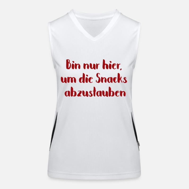 Snacks abstauben Funktionelles Kontrast-Tank Top für Frauen
