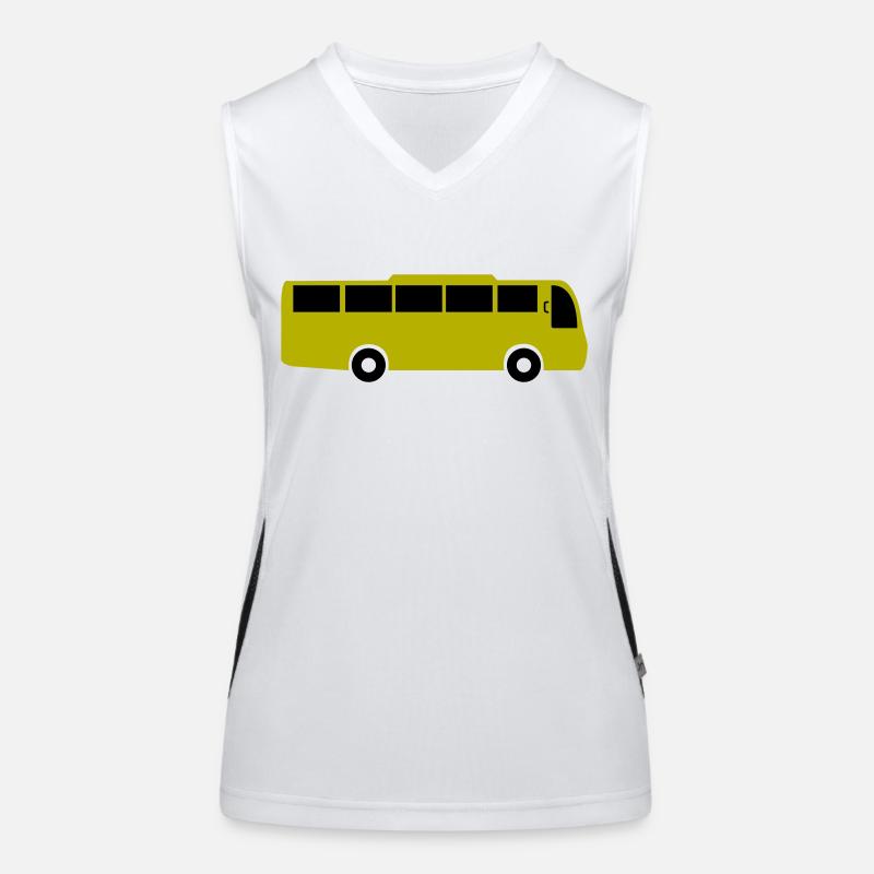 bus Funktionelles Kontrast-Tank Top für Frauen