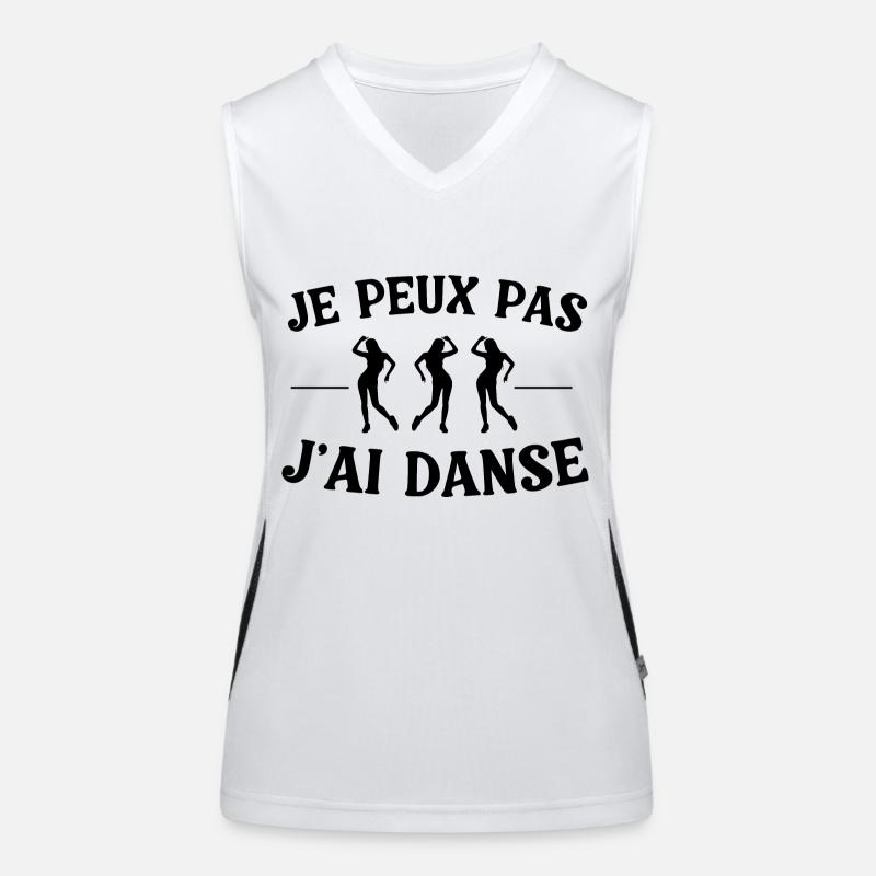 I can't I danced Women's Functional Contrast Tank Top