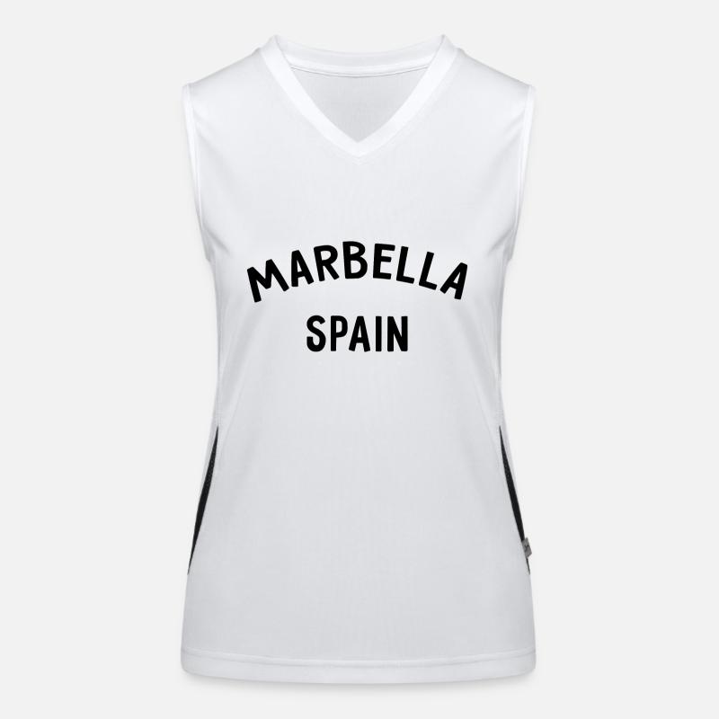 Marbella Spain Spain España Women's Functional Contrast Tank Top