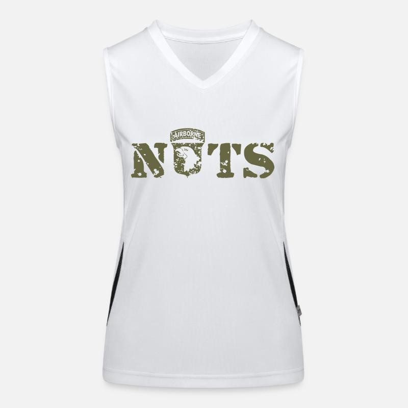 AVM Bastogne NUTS Battle Bulge Bâtards battus Débardeur respirant contrasté Femme