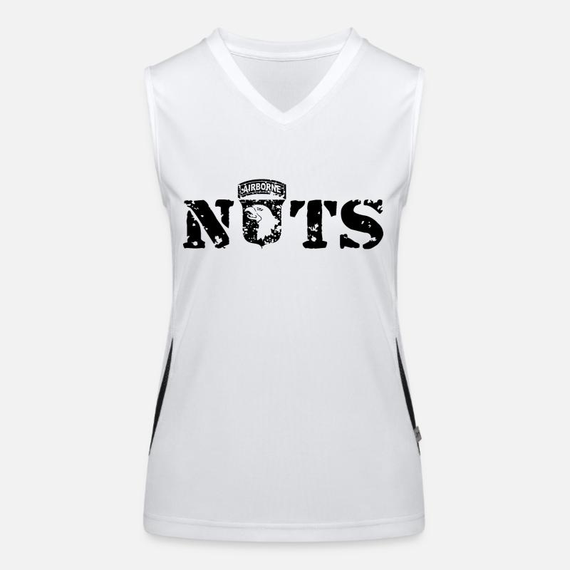 AVM Bastogne NUTS Battle Bulge Battered Bastards Women's Functional Contrast Tank Top