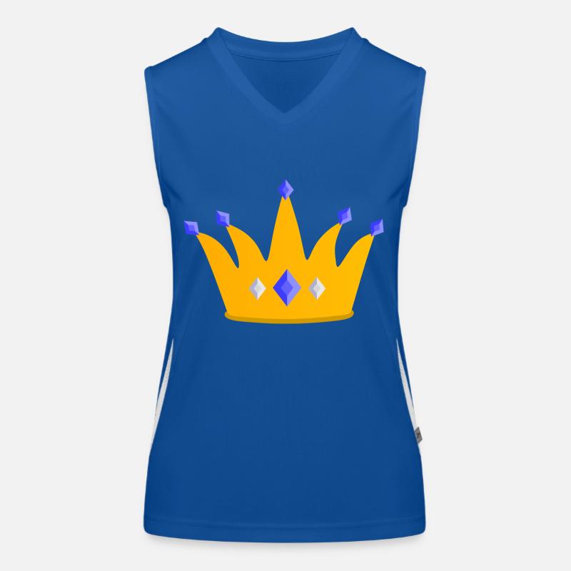 Krone Funktionelles Kontrast-Tank Top für Frauen