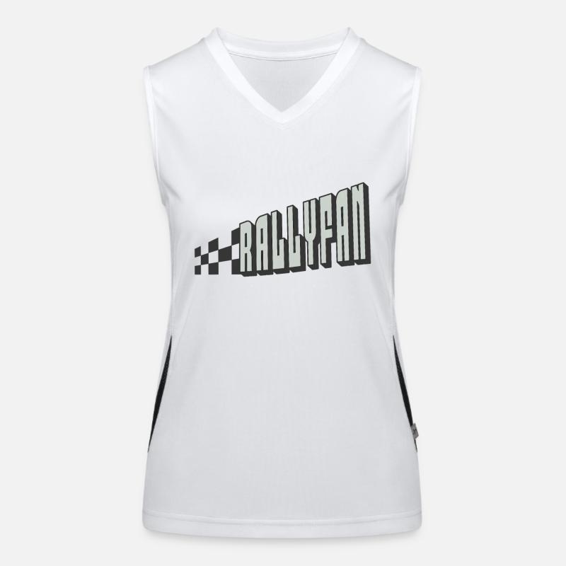 Rallyfan silver black Women's Functional Contrast Tank Top