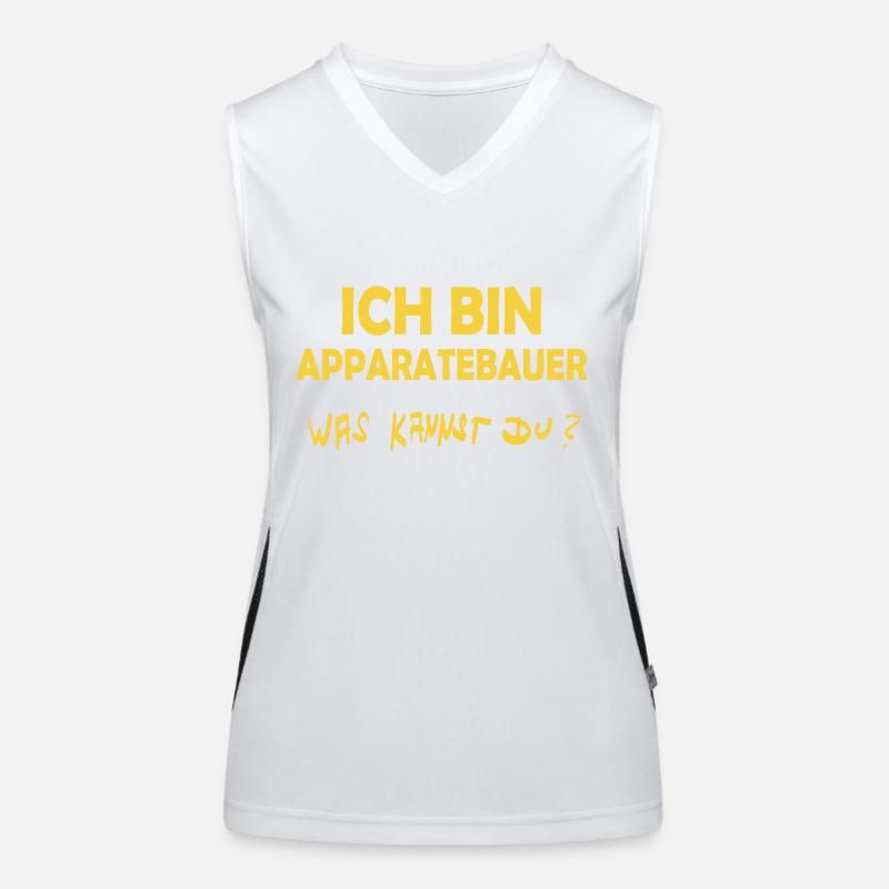 Apparatebauer als Beruf Funktionelles Kontrast-Tank Top für Frauen