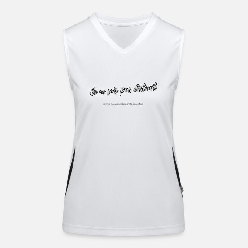 Distracted Women's Functional Contrast Tank Top