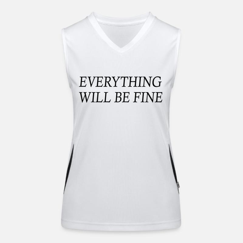 everything will be fine Débardeur respirant contrasté Femme