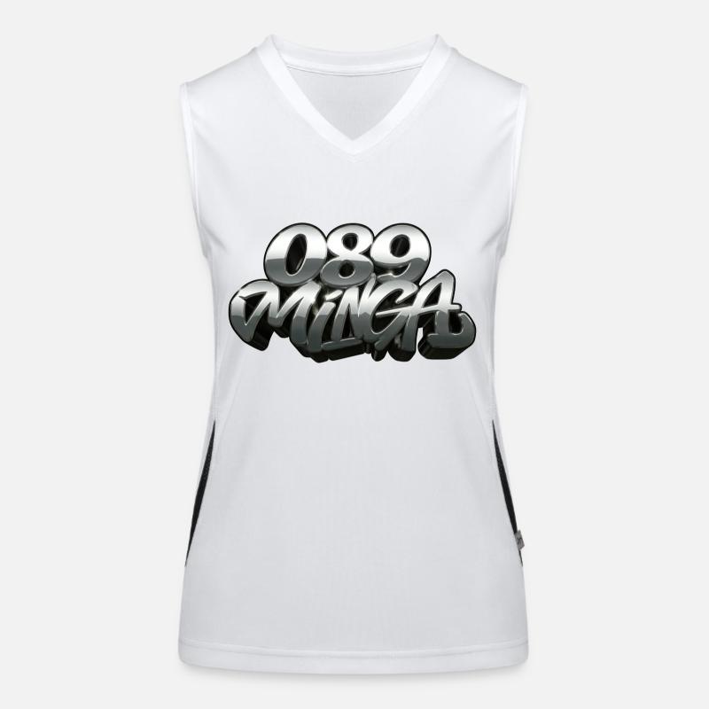 089 Minga Logo Funktionelles Kontrast-Tank Top für Frauen