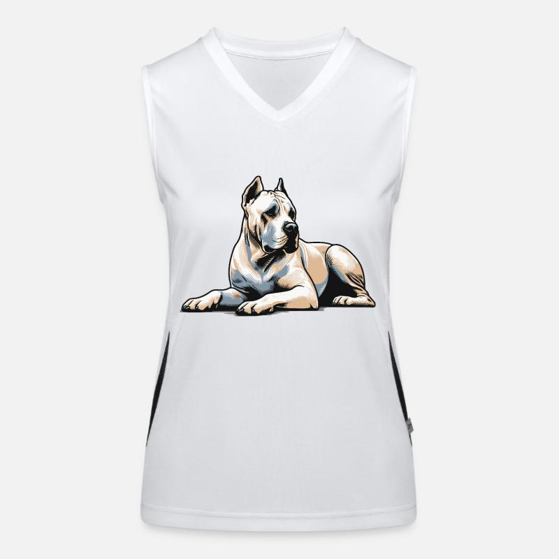 Dogue Argentin Débardeur respirant contrasté Femme