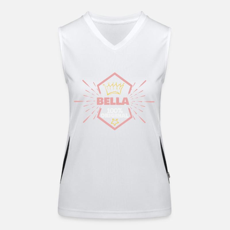Bella as a given name Women's Functional Contrast Tank Top