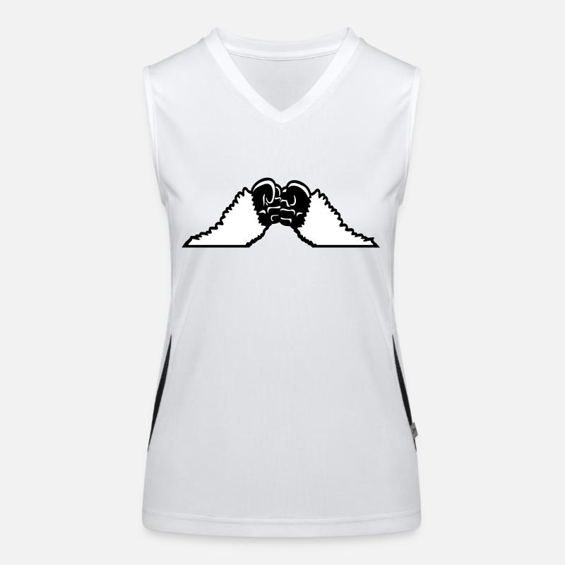 2 Lamas Fäuste Haarig Affen Team Freunde Fist Pump Funktionelles Kontrast-Tank Top für Frauen