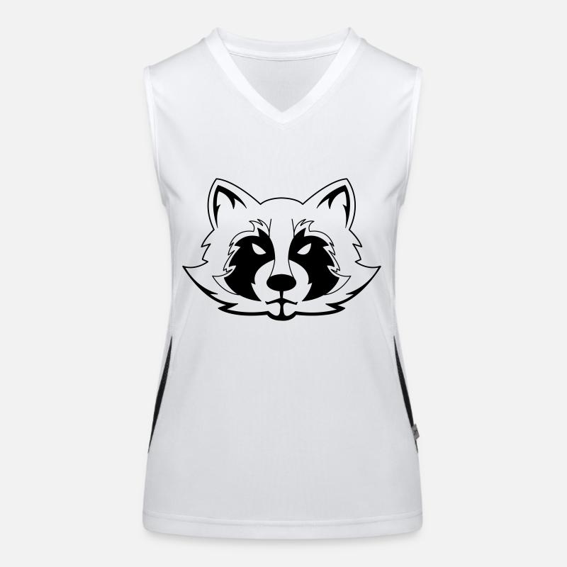 Waschbär Funktionelles Kontrast-Tank Top für Frauen