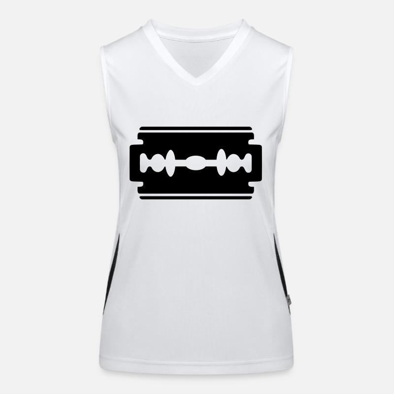 Razor blade, shave Women's Functional Contrast Tank Top