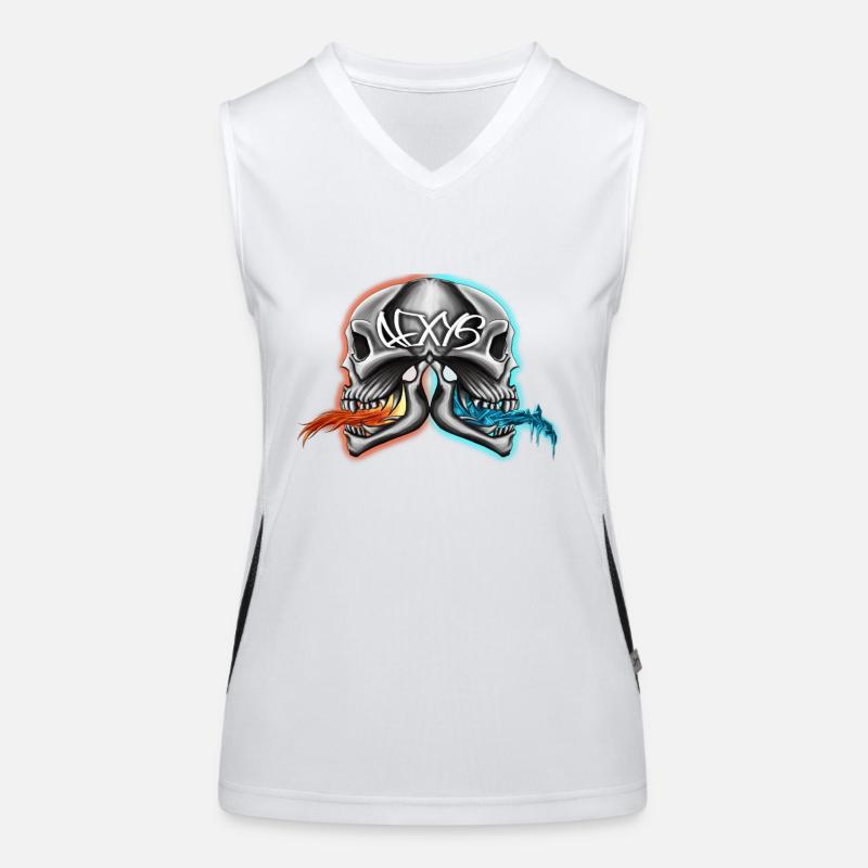 TwinSkulls Funktionelles Kontrast-Tank Top für Frauen