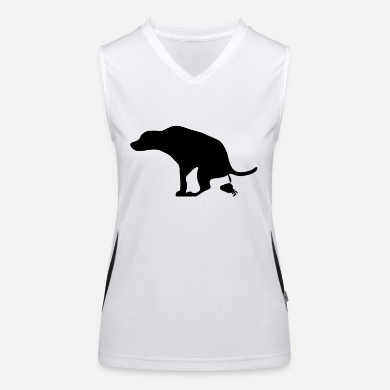 Kleines Stück Scheiße Funktionelles Kontrast-Tank Top für Frauen
