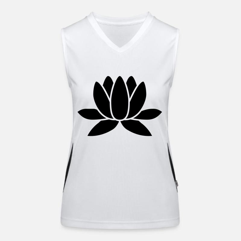 fleur de lotus Débardeur respirant contrasté Femme
