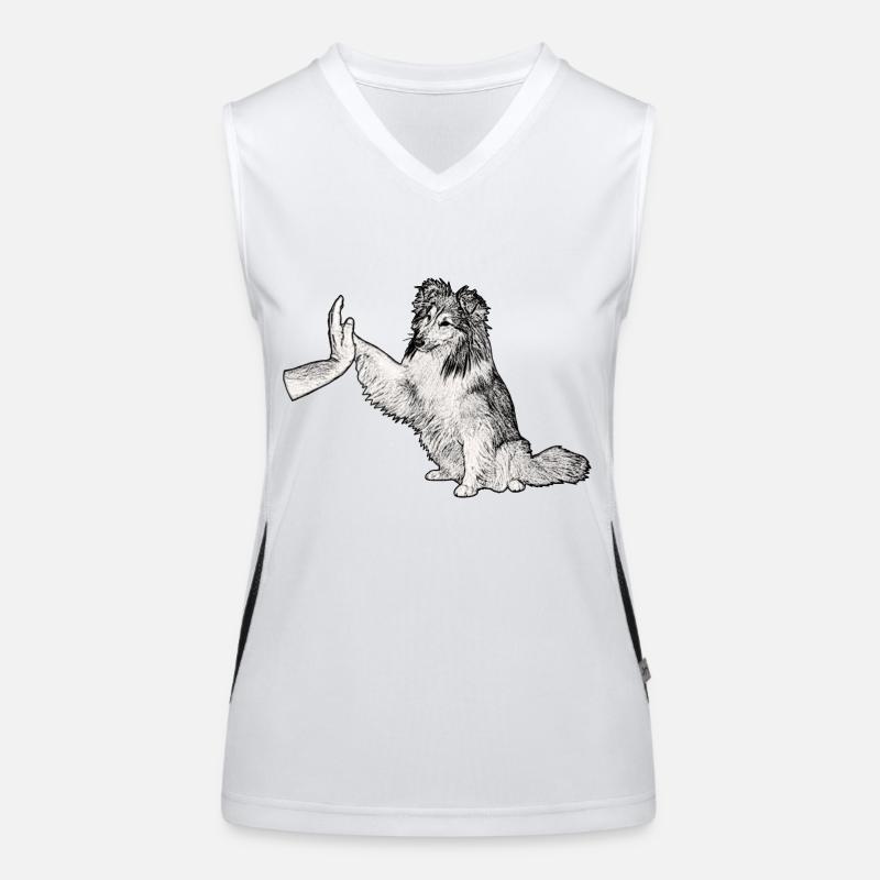 Team Player Funktionelles Kontrast-Tank Top für Frauen