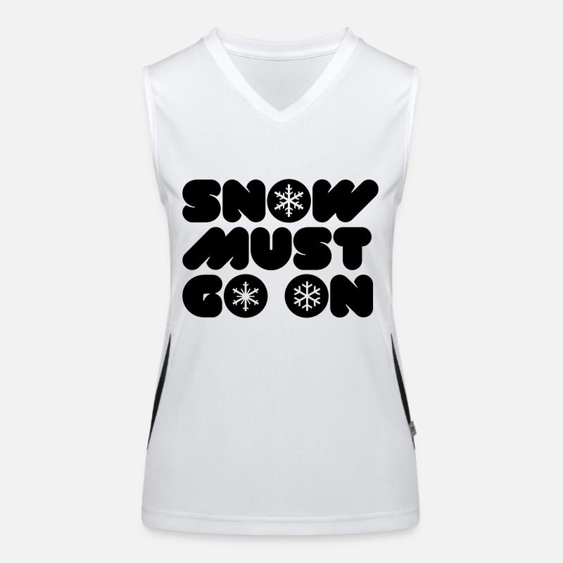 SNOW MUST GO ON Funktionelles Kontrast-Tank Top für Frauen