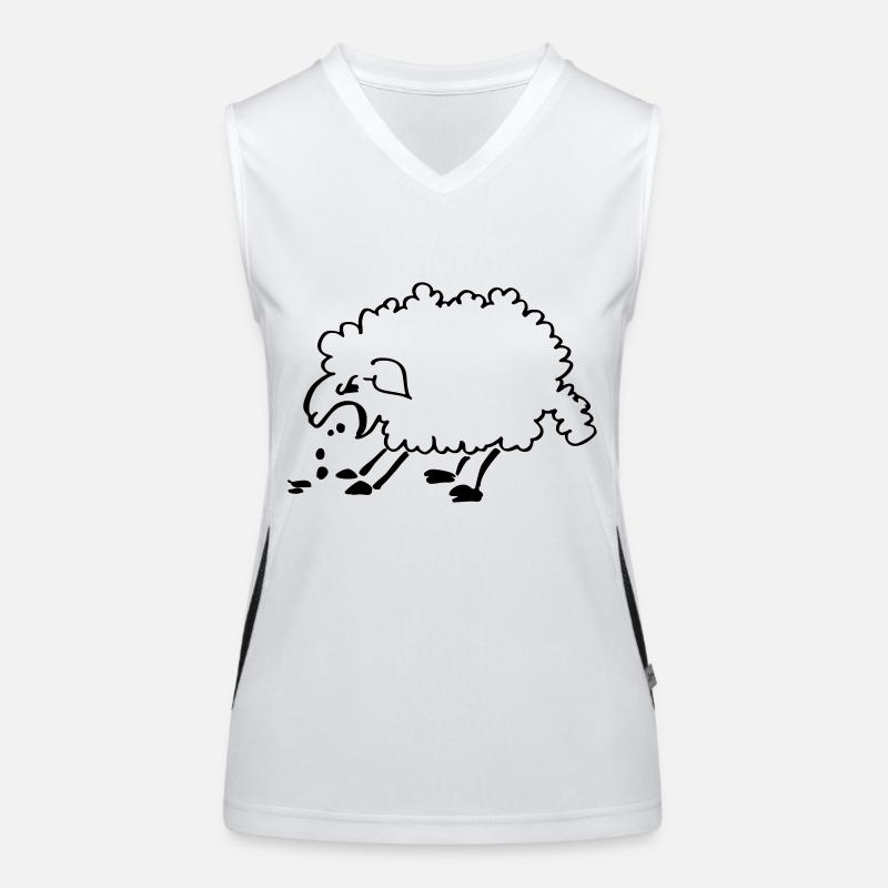 Puking sheep Women's Functional Contrast Tank Top