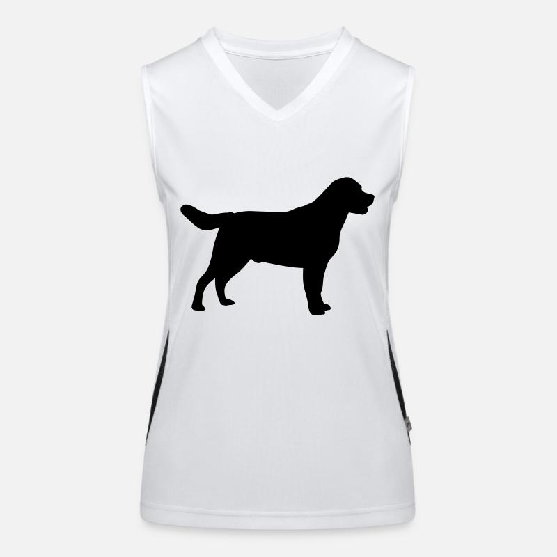 Labrador Funktionelles Kontrast-Tank Top für Frauen