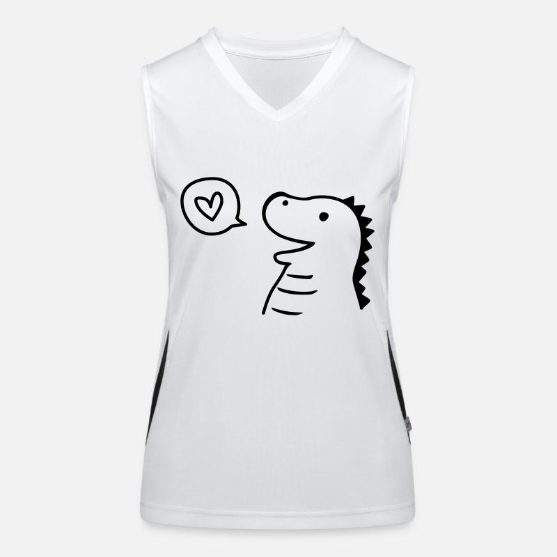 Cute Dino Débardeur respirant contrasté Femme