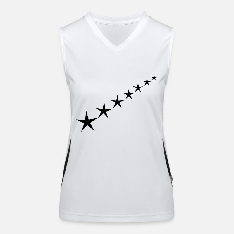Star strips Women's Functional Contrast Tank Top