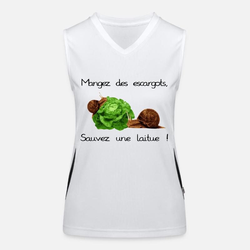 Escargots Débardeur respirant contrasté Femme