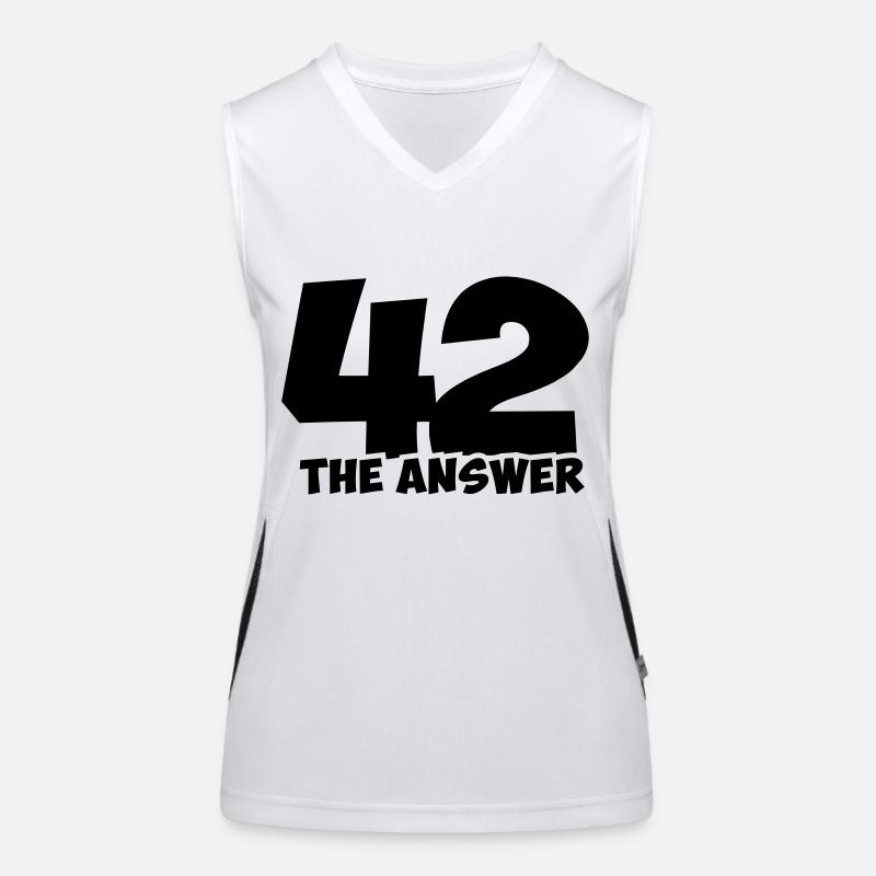the answer 42 Funktionelles Kontrast-Tank Top für Frauen