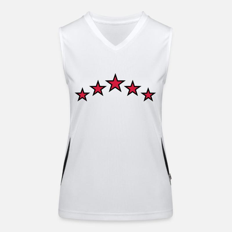 Sterne Funktionelles Kontrast-Tank Top für Frauen