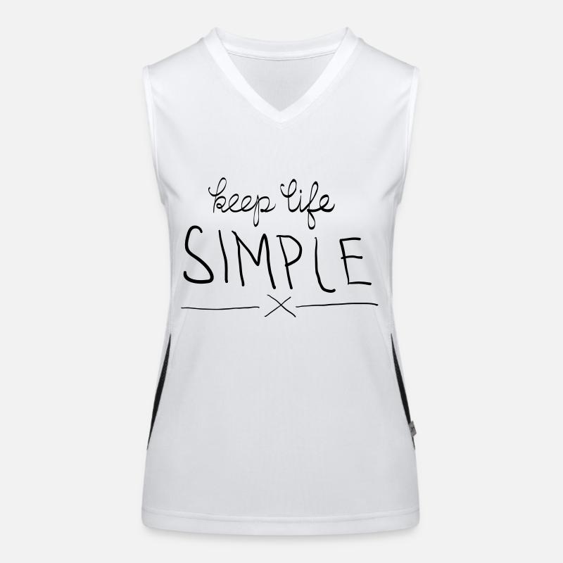 Keep Life Simple Funktionelles Kontrast-Tank Top für Frauen