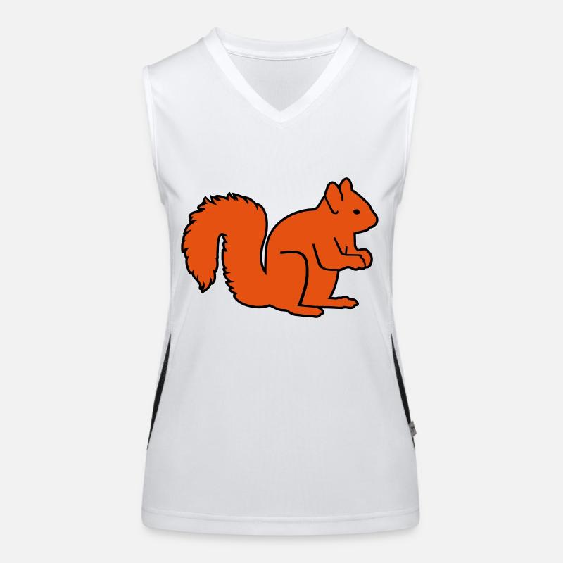 Eichhörnchen Funktionelles Kontrast-Tank Top für Frauen