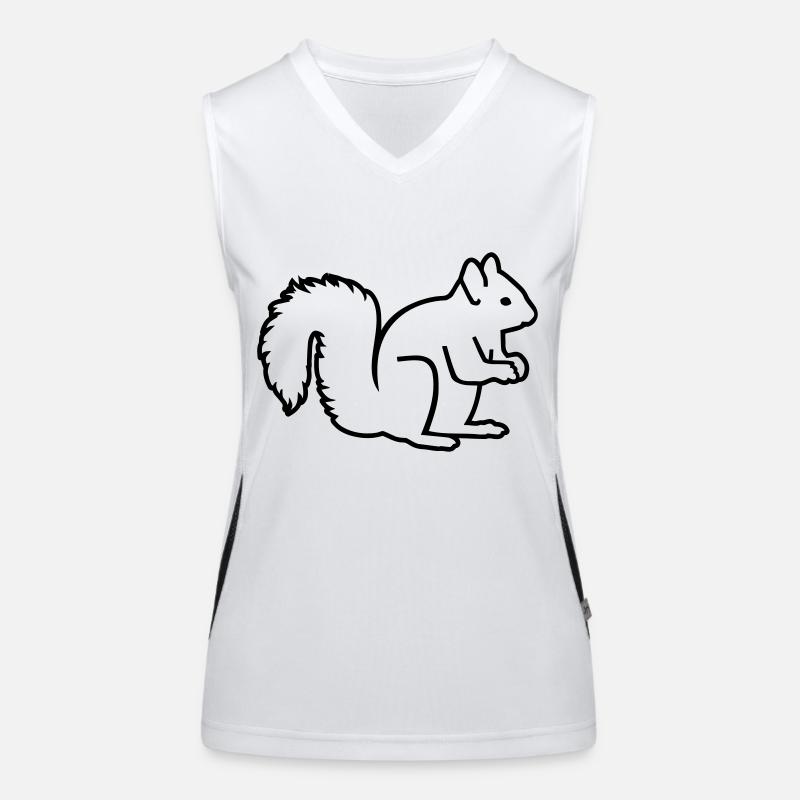 Eichhörnchen Funktionelles Kontrast-Tank Top für Frauen