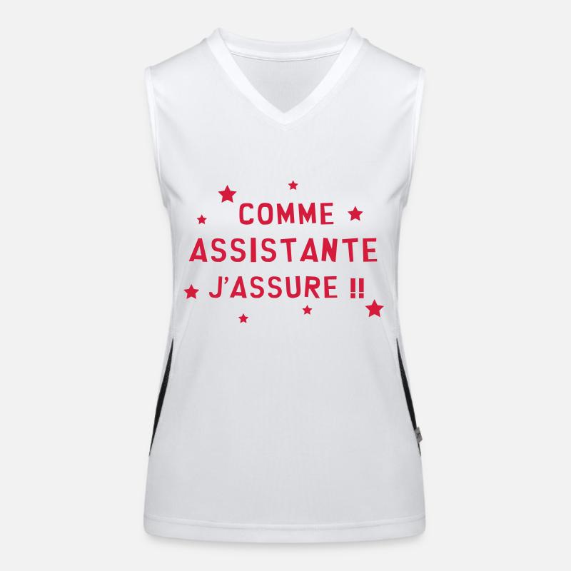 Assistant / Assistante / Adjoint / Secrétaire Débardeur respirant contrasté Femme