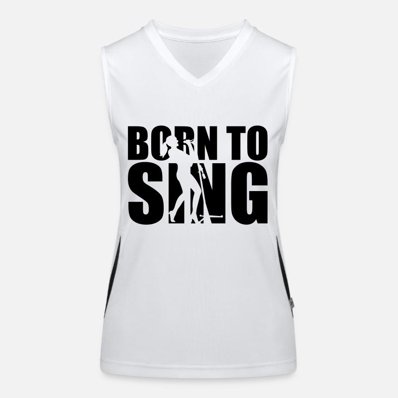 Sänger Funktionelles Kontrast-Tank Top für Frauen