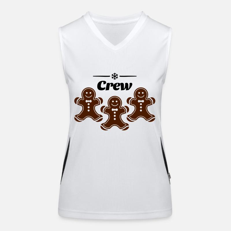 crew lebkuchenmann Funktionelles Kontrast-Tank Top für Frauen