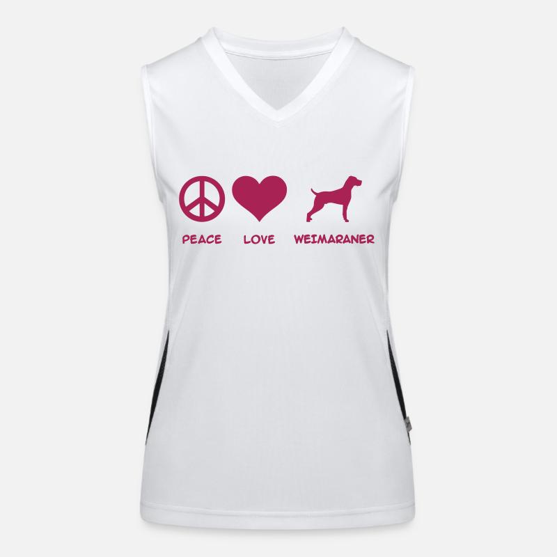Weimaraner Débardeur respirant contrasté Femme