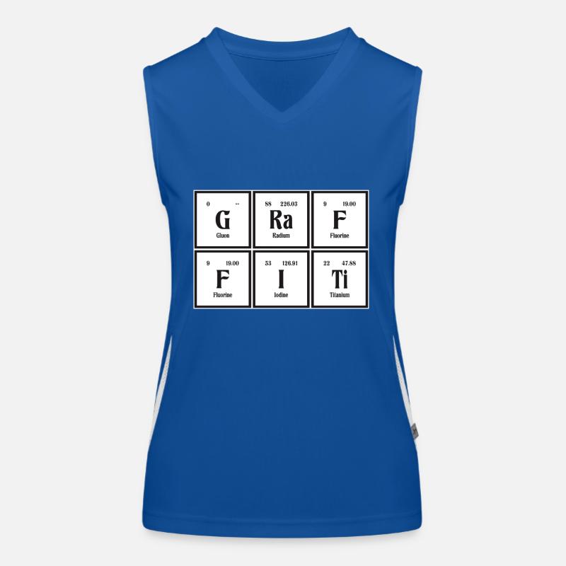 Graffiti-| Periodensystem der Elemente Funktionelles Kontrast-Tank Top für Frauen