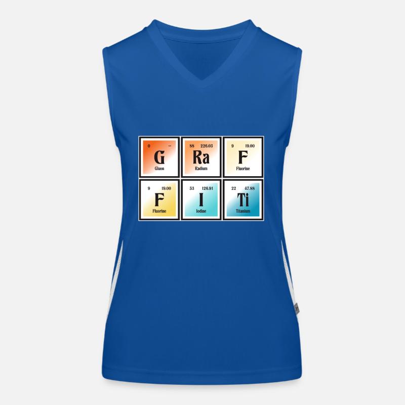 Graffiti-| Periodensystem der Elemente Funktionelles Kontrast-Tank Top für Frauen